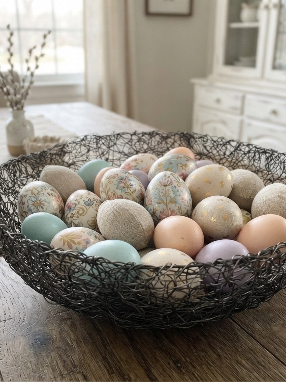 Artisan handmade Woven Wire Decorative Bowl